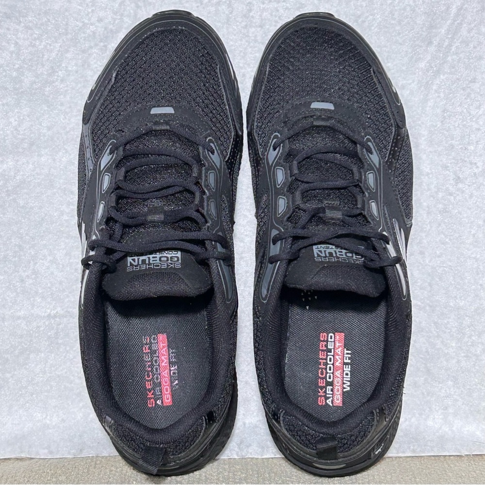 Skechers Mens Blk GORun Consistent Leather/Textile Running Athletic Shoes SZ 9.5 - Picture 5 of 11